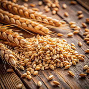 wheat grains wooden table 869741 1139